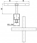 Схема кронштейна 3П2-О