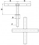 Схема кронштейна 3П2-Ф