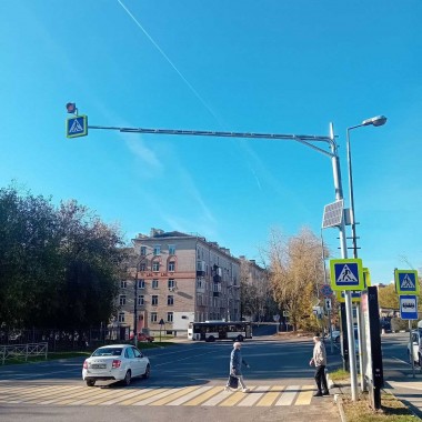 КЗМК реализовал индивидуальный проект светофорных опор в Лыткарино