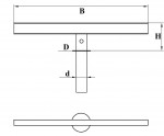 Схема кронштейна 3П1-Ф